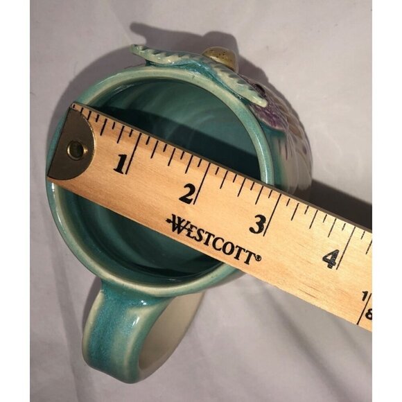 Owl Mug Handcrafted Pottery Textured Coffee Tea Artisan 12oz Ceramic Signed - Picture 7 of 7